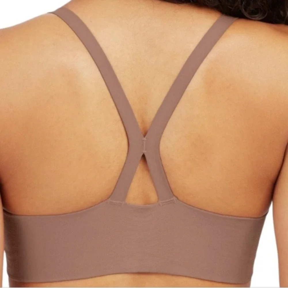 SPANX Women's Bra-Llelujah Mama Nursing Bra Size S Cafe au lait Removable Pads